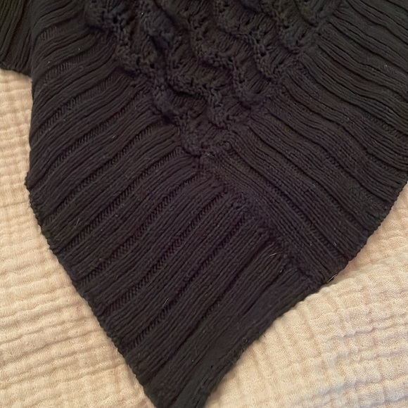 🍀 Vintage Lucky Brand cotton crochet cardigan w/shark bite hem & shawl collar - Picture 8 of 8